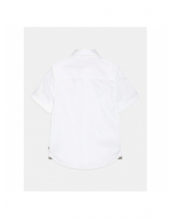 Chemise manches longues uni blanc garçon - Boss