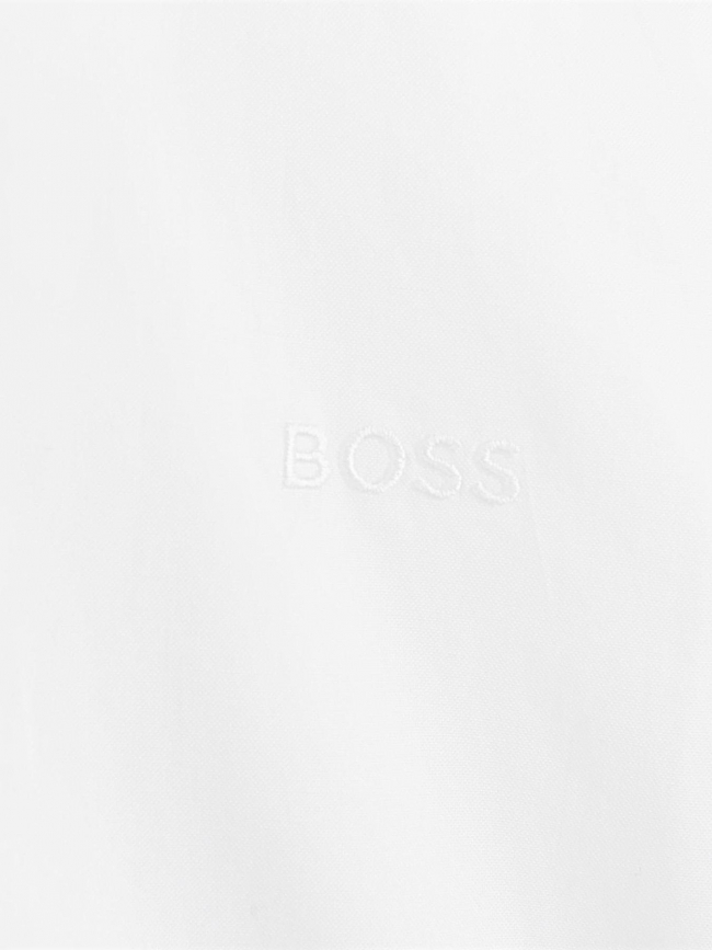 Chemise manches longues uni blanc garçon - Boss