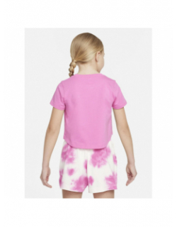 T-shirt nsw crop futura rose fille - Nike