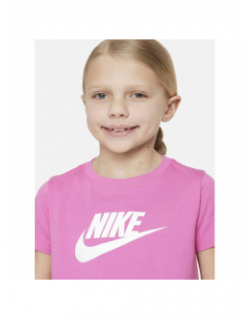 T-shirt nsw crop futura rose fille - Nike