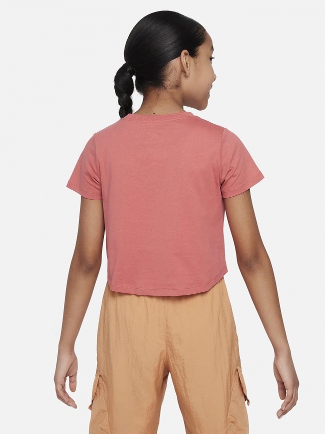 T-shirt nsw crop futura rose foncé fille - Nike