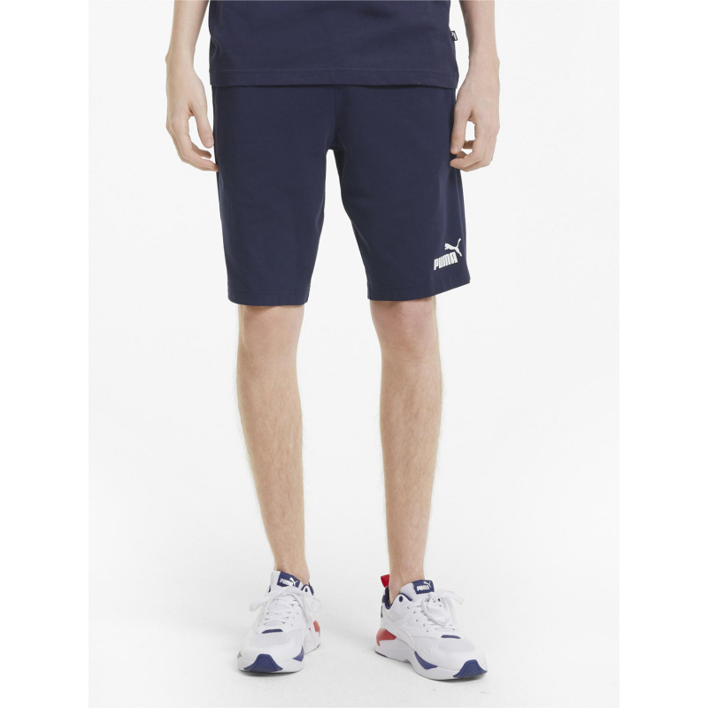 Short de sport uni essential bleu marine homme - Puma