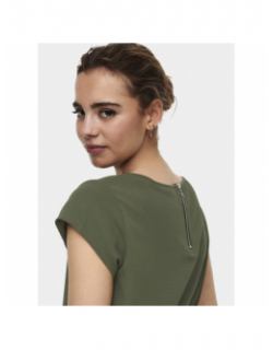 T-shirt manche courte vic solid vert femme - Only