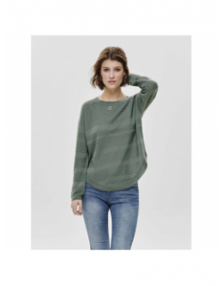 Pull fin caviar vert femme - Only