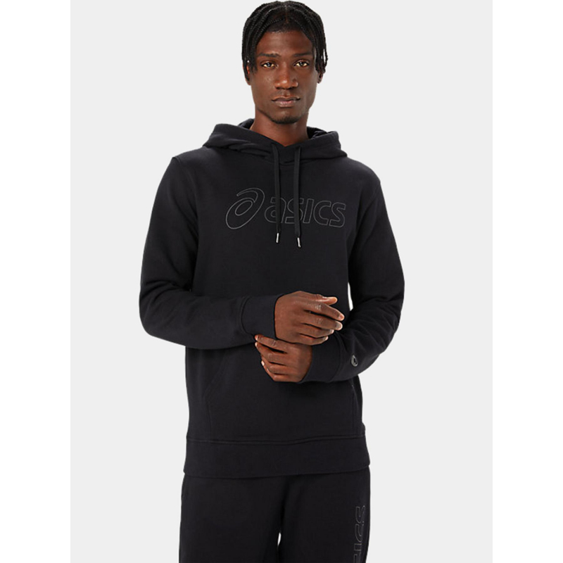 Sweat à capuche oth noir homme - Asics