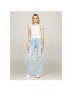 Débardeur côtelé essential blanc femme - Tommy Jeans