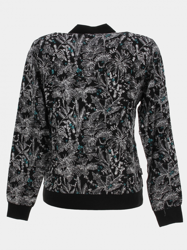 Veste légère motif floral noir femme - Sun Valley