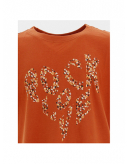 T-shirt lany rock orange fille - Only