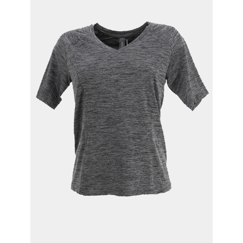 T-shirt de sport col v joan noir femme - Only Play