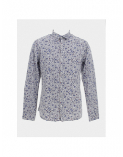 Chemise manches longues floral blanc homme - Teddy Smith