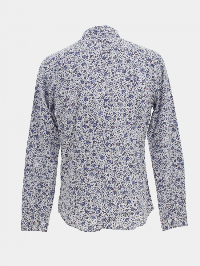 Chemise manches longues floral blanc homme - Teddy Smith