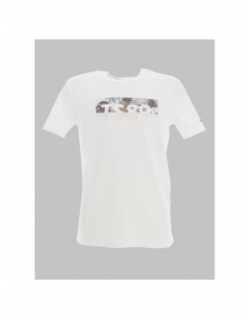 T-shirt ezio à logo fleuri blanc homme - Teddy Smith