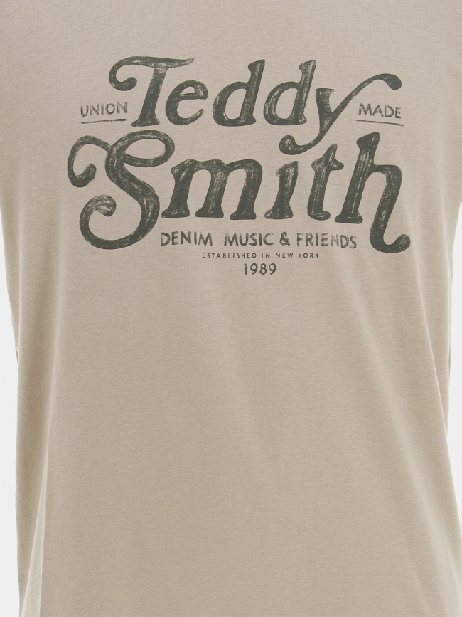 T-shirt manches courtes giant beige homme - Teddy Smith