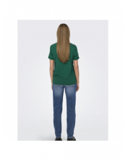 T-shirt kita life coeur vert femme - Only