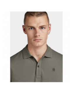 Polo dunda slim gris homme - G Star