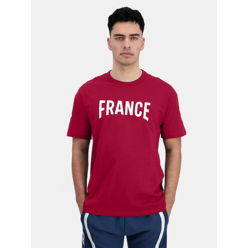 T-shirt efro JO Paris 2024 rouge homme - Le Coq Sportif