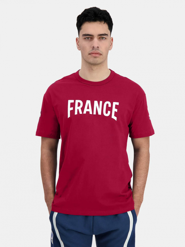 T-shirt efro JO Paris 2024 rouge homme - Le Coq Sportif