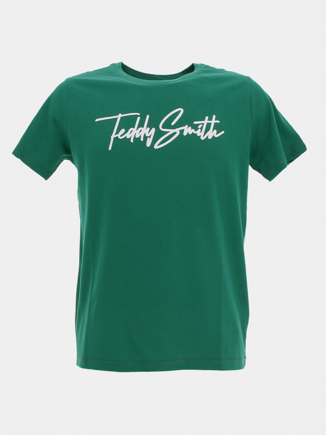 T-shirt evan logo brodé vert garçon - Teddy Smith