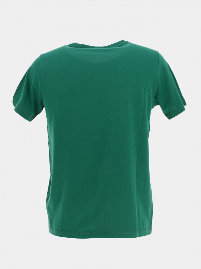 T-shirt evan logo brodé vert garçon - Teddy Smith