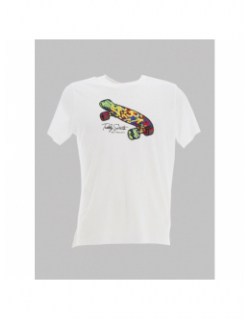 T-shirt manches courtes owen blanc garçon - Teddy Smith