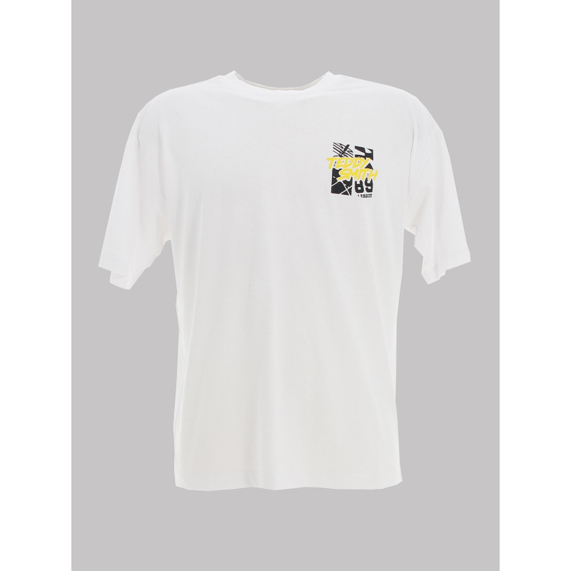 T-shirt manches courtes puzzle blanc garçon - Teddy Smith