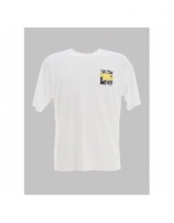 T-shirt manches courtes puzzle blanc garçon - Teddy Smith