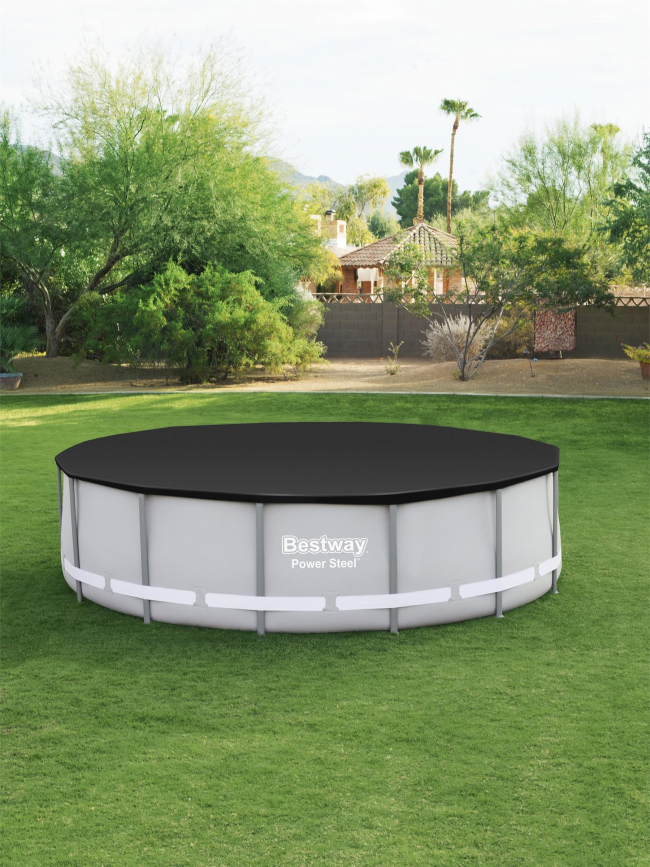 Bâche de piscine ronde 4.27m noir - 58248 - Bestway