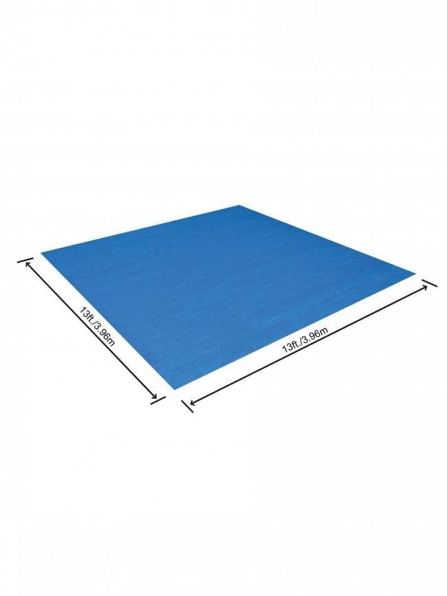 Tapis de sol protection de piscine carré bleu - Bestway