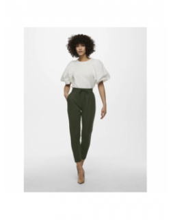 Pantalon pop trash life easy vert femme - Only