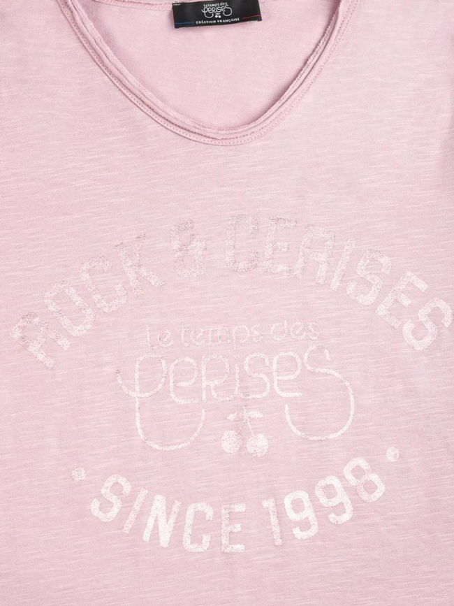 T-shirt aimegi rose fille - Le Temps Des Cerises