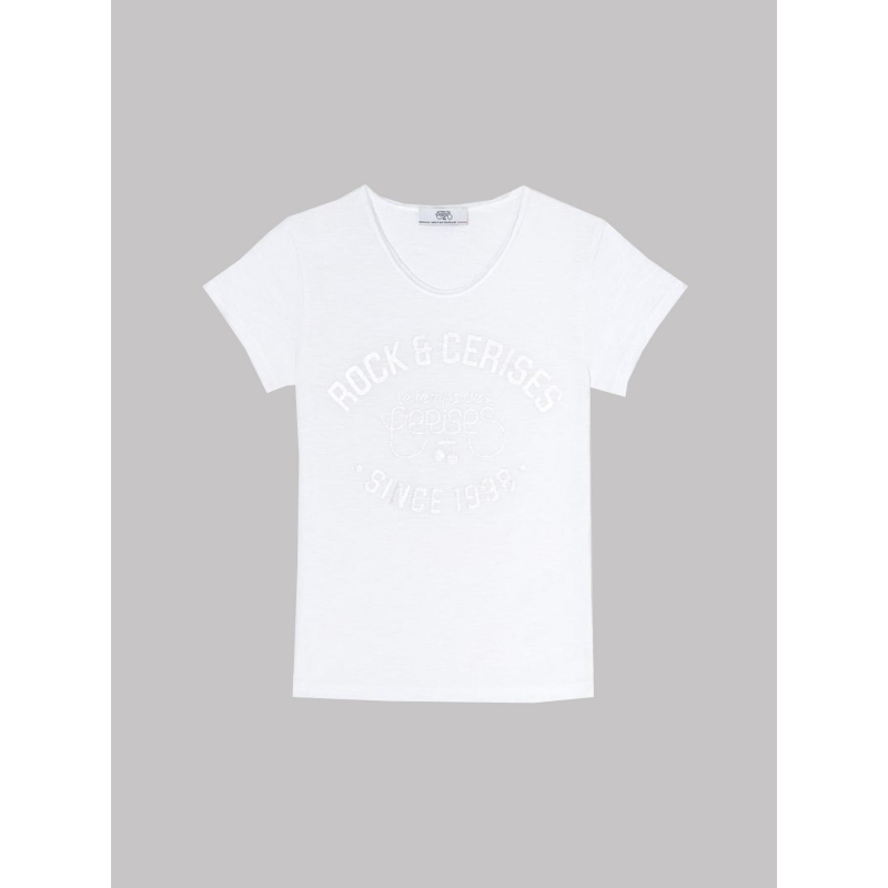 T-shirt aimegi blanc fille - Le Temps Des Cerises