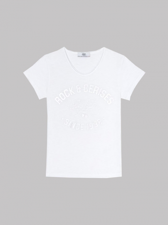 T-shirt aimegi blanc fille - Le Temps Des Cerises