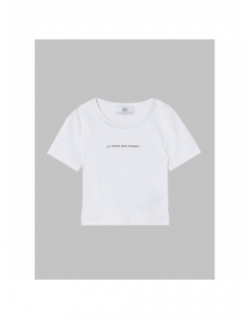 T-shirt yukongi blanc fille - Le Temps Des Cerises