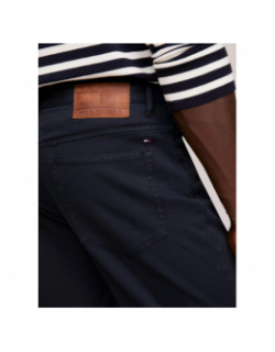 Pantalon denton structuré bleu marine homme - Tommy Hilfiger