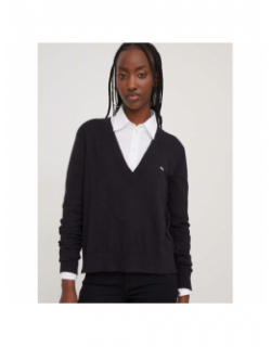 Pull col v essential noir femme - Tommy Jeans