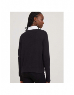 Pull col v essential noir femme - Tommy Jeans