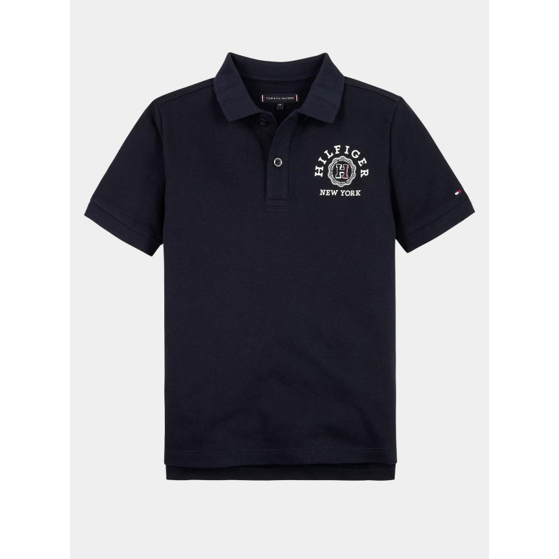 Polo monotype logo bleu marine enfant - Tommy Hilfiger