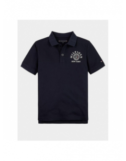 Polo monotype logo bleu marine enfant - Tommy Hilfiger