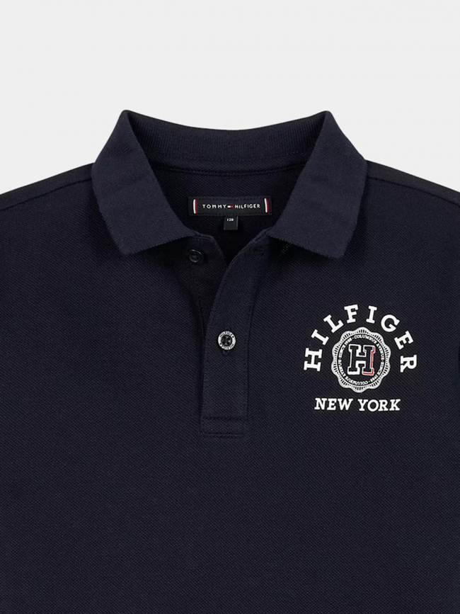 Polo monotype logo bleu marine enfant - Tommy Hilfiger