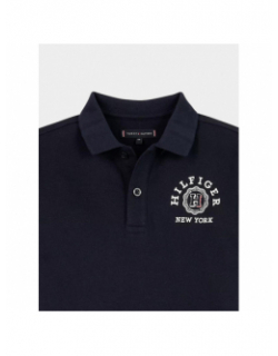 Polo monotype logo bleu marine enfant - Tommy Hilfiger