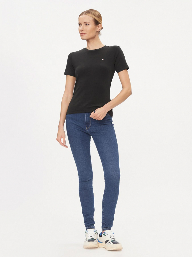 T-shirt new slim cody noir femme - Tommy Hilfiger