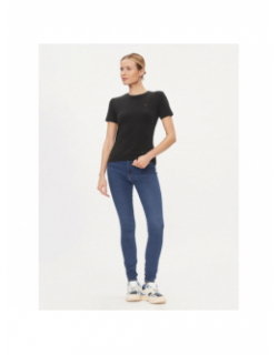 T-shirt new slim cody noir femme - Tommy Hilfiger