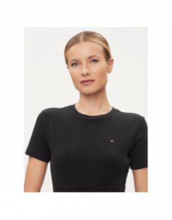 T-shirt new slim cody noir femme - Tommy Hilfiger