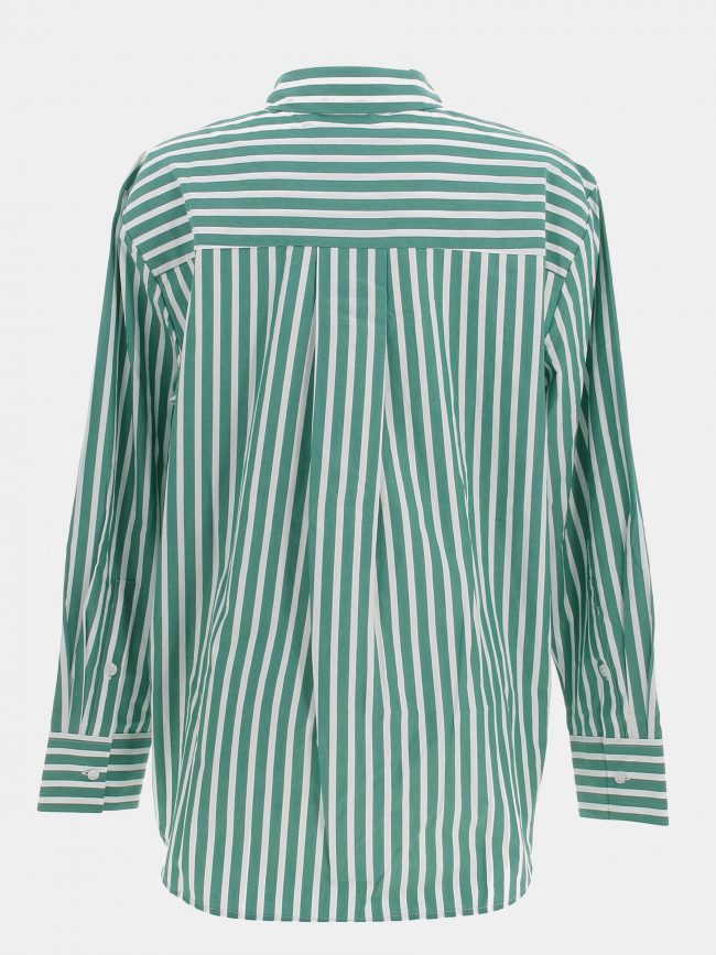 Chemise à rayures vert femme - Tommy Hilfiger