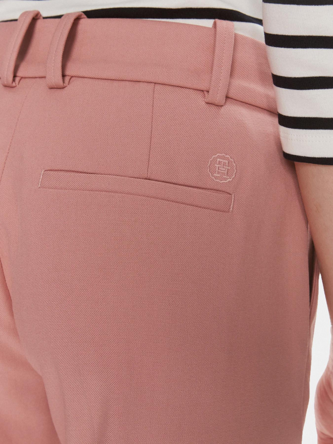 Pantalon chino droit core rose femme - Tommy Hilfiger