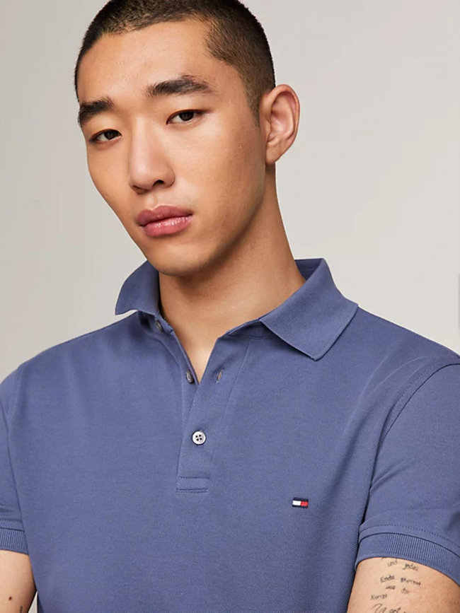 Polo 1985 slim bleu homme - Tommy Hilfiger