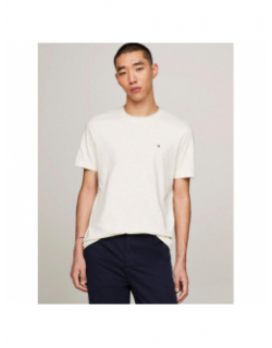 T-shirt manches courtes slub beige homme - Tommy Hilfiger