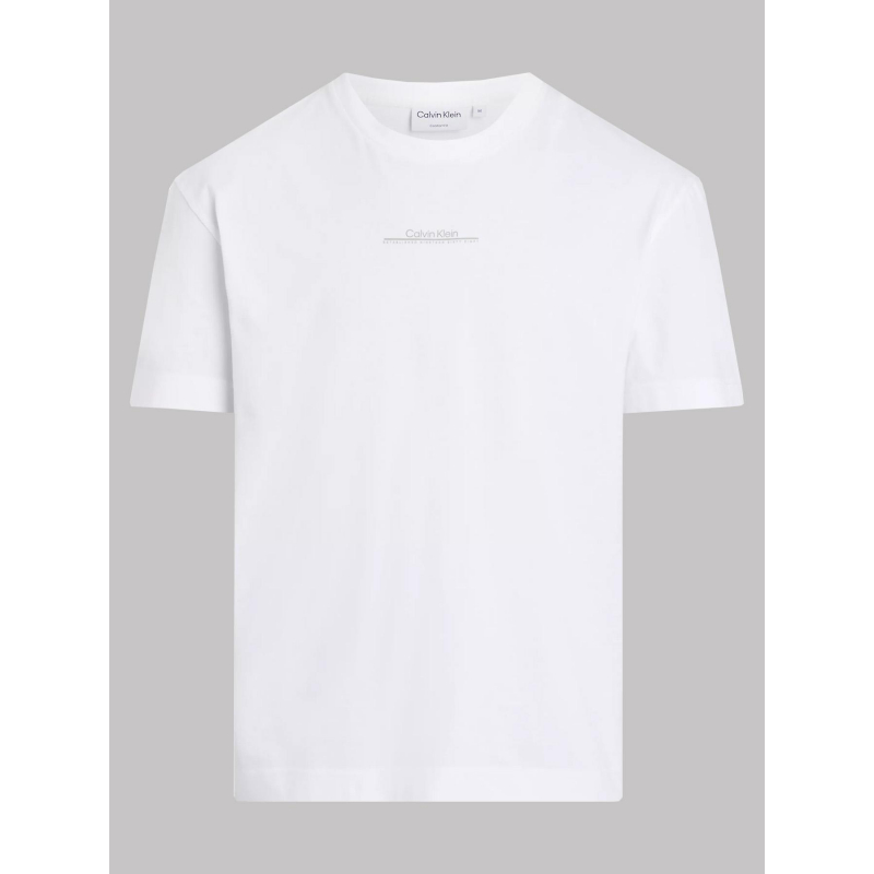 T-shirt linear back graphic blanc homme - Calvin Klein