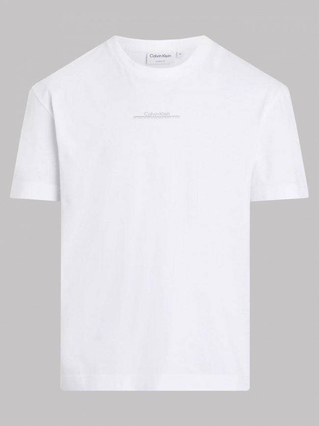 T-shirt linear back graphic blanc homme - Calvin Klein