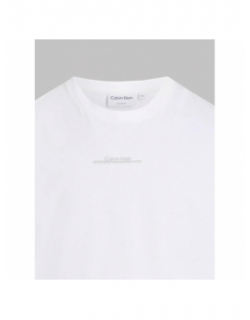 T-shirt linear back graphic blanc homme - Calvin Klein